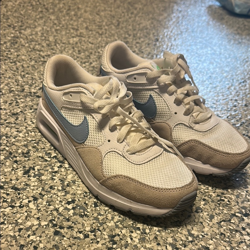 Nike Air Max Sneakers in Cream and Gray